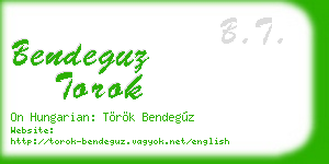 bendeguz torok business card